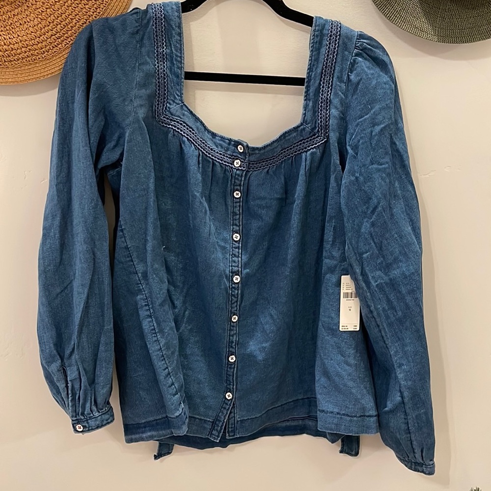 Pilcro Denim Top